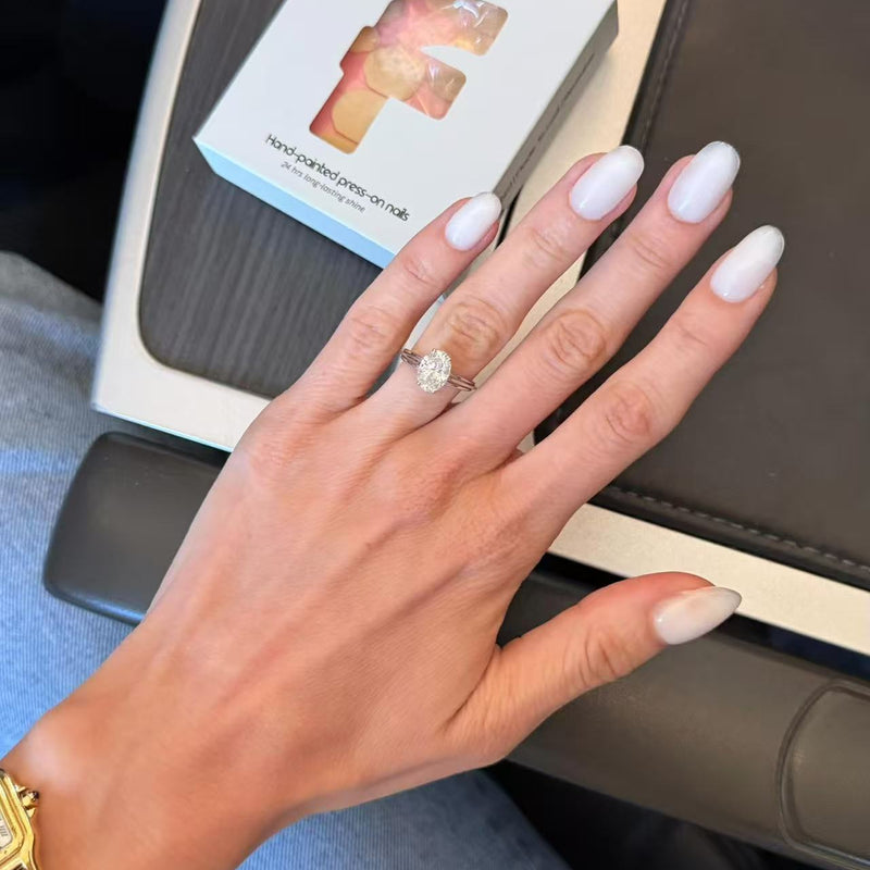 Handmade press-on nails designed to look like a salon manicure—without the salon appointment.